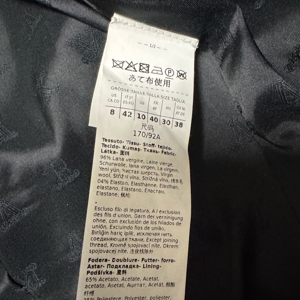 MaxMara Black Single-Button Wool Blazer - Picture 8 of 16